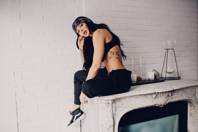 Lera from Daniel Fight in a bra