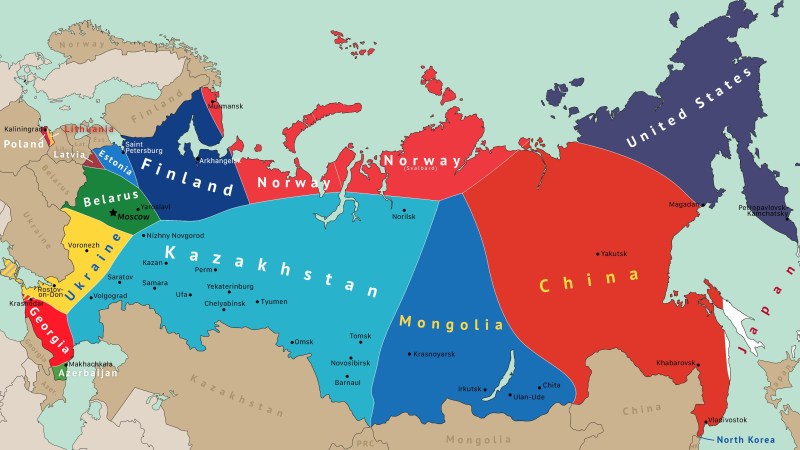 Russian collapse map 2022