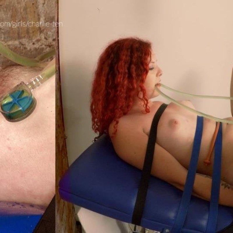 Anal enema to the teenager