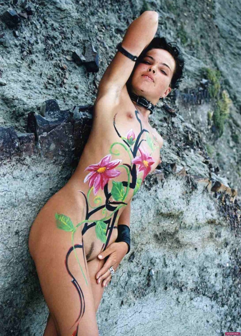Painted naked women