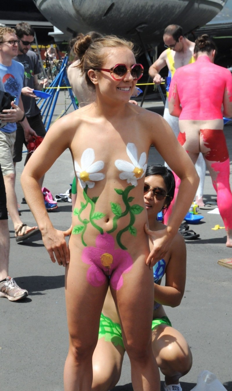 Painted nudists