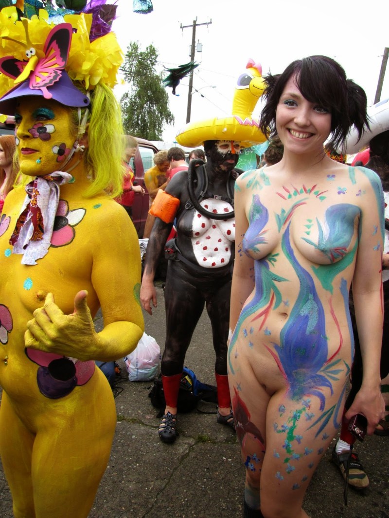 Painted nudists