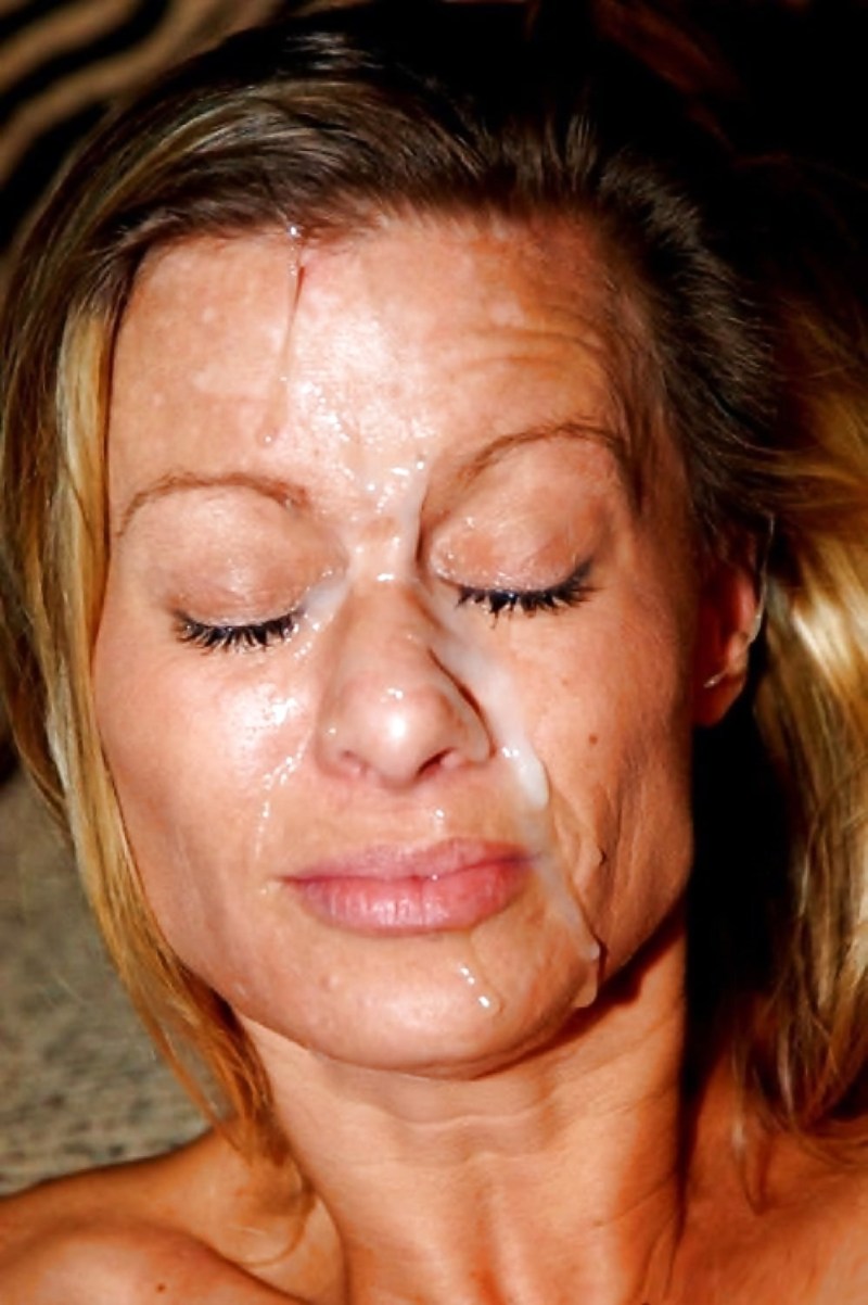 Cumshots on the faces of old women