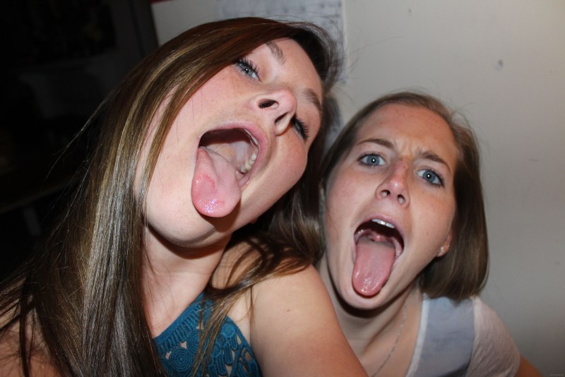 Girl with an open mouth Private