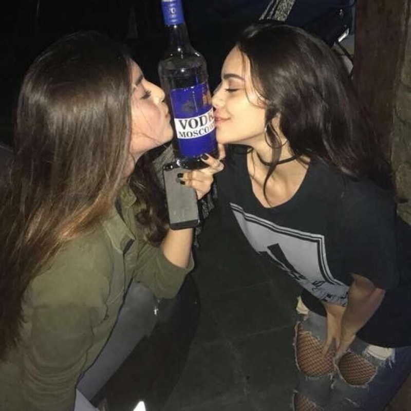 The girl is thumping