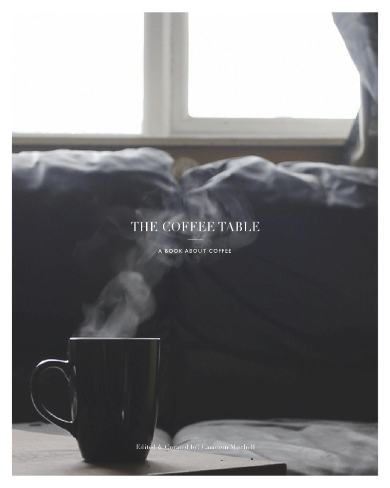 Coffee in the bed is black white