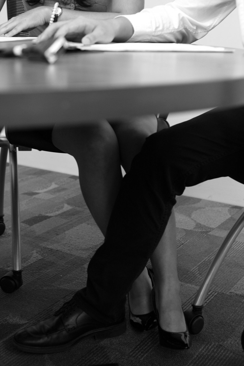 A man under the table