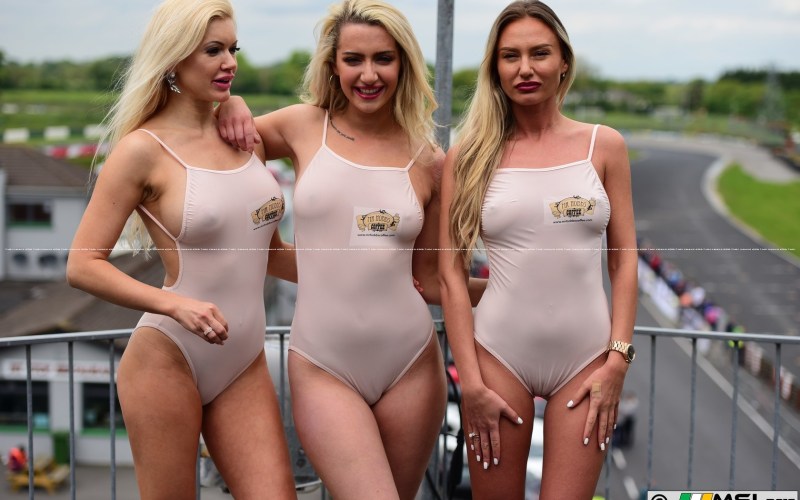 Young schoolgirls on the beach