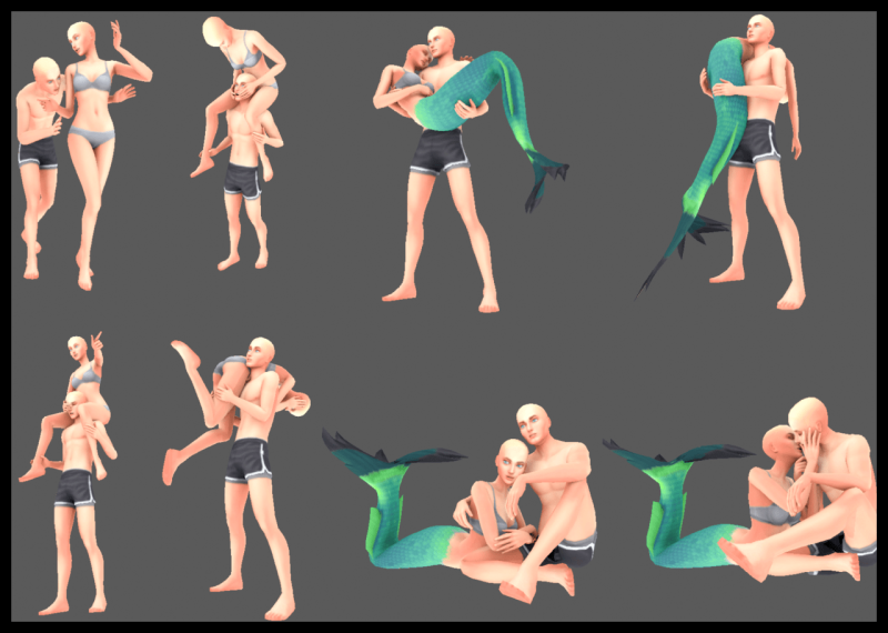 Sims 4 Poses for Mermaids