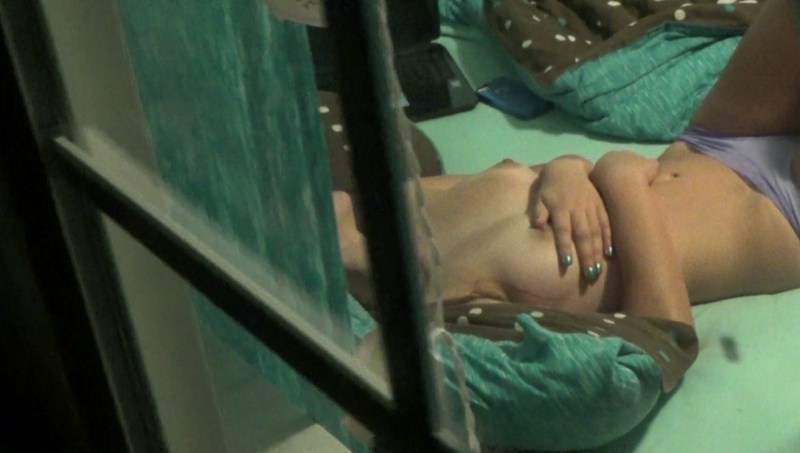 Spied on a neighbor in the compartment