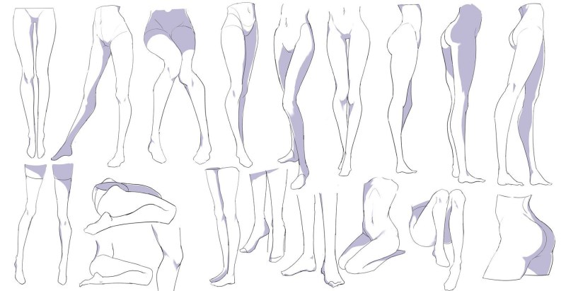 Legs behind a reference