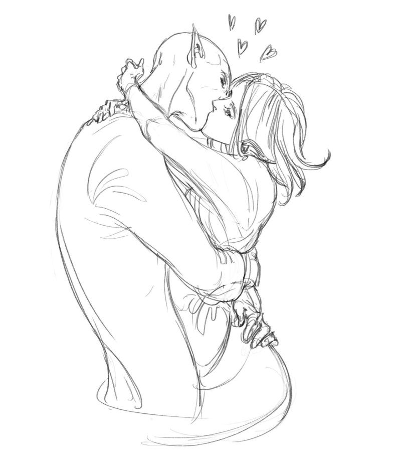 Sketches of the couple