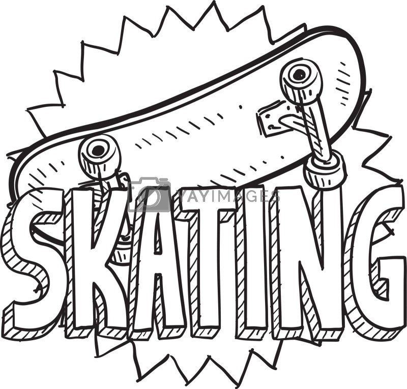 Cool coloring for skate