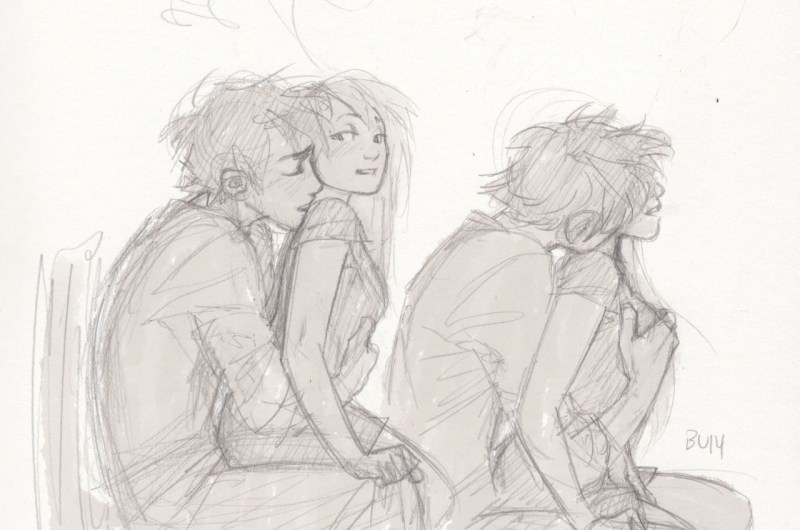 The couple in love art