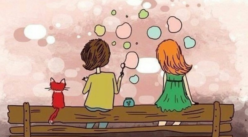 Drawings on the topic of relations