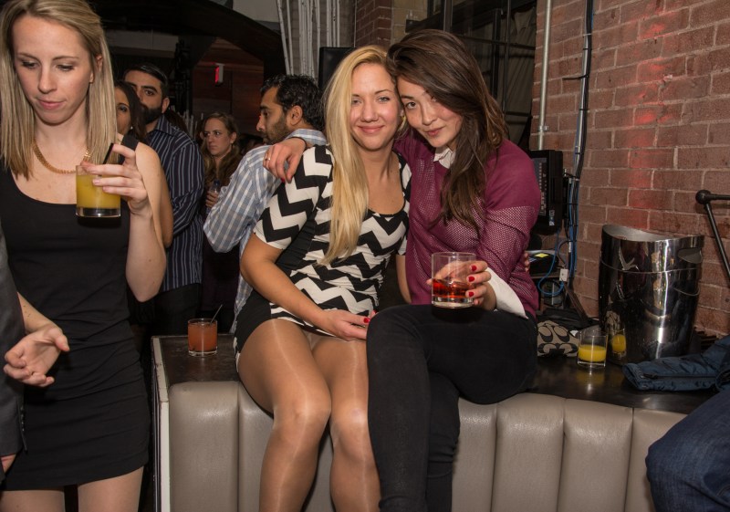 Beautiful girls lit up