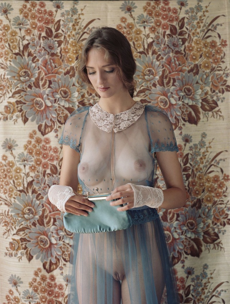 A tight -fitting dress on a naked body