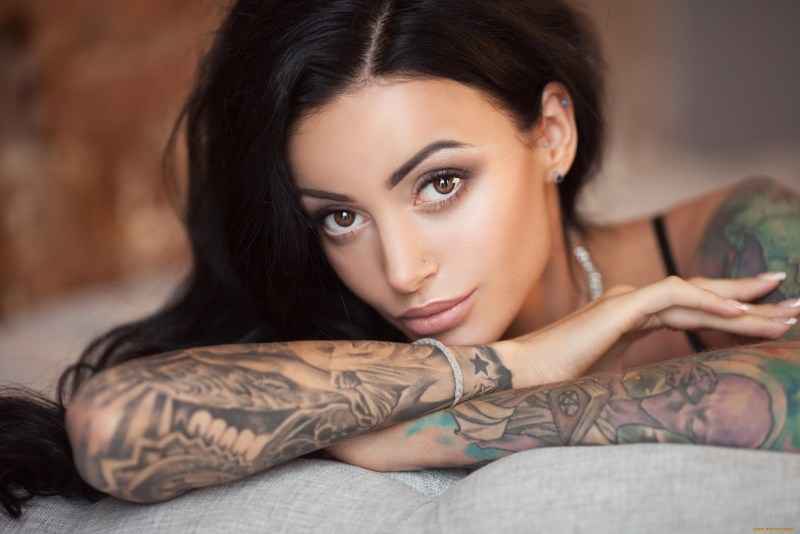 Tender female tattoos