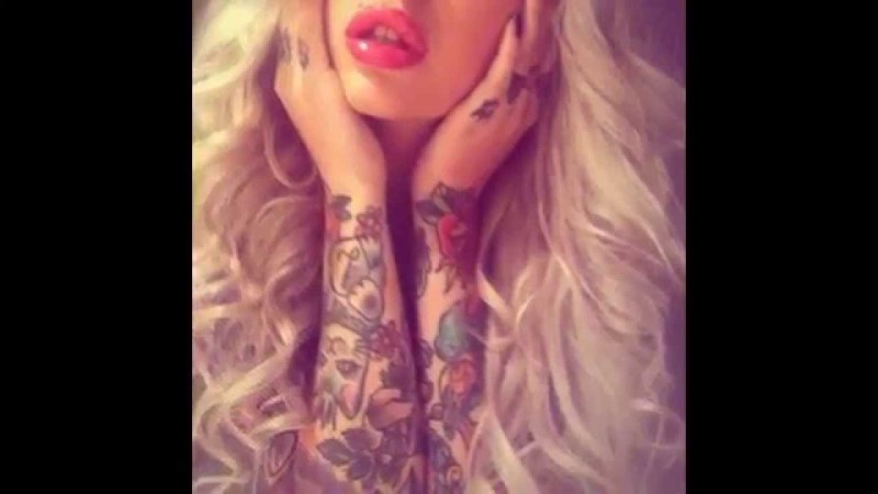 Tattoo from waist to thigh for a girl