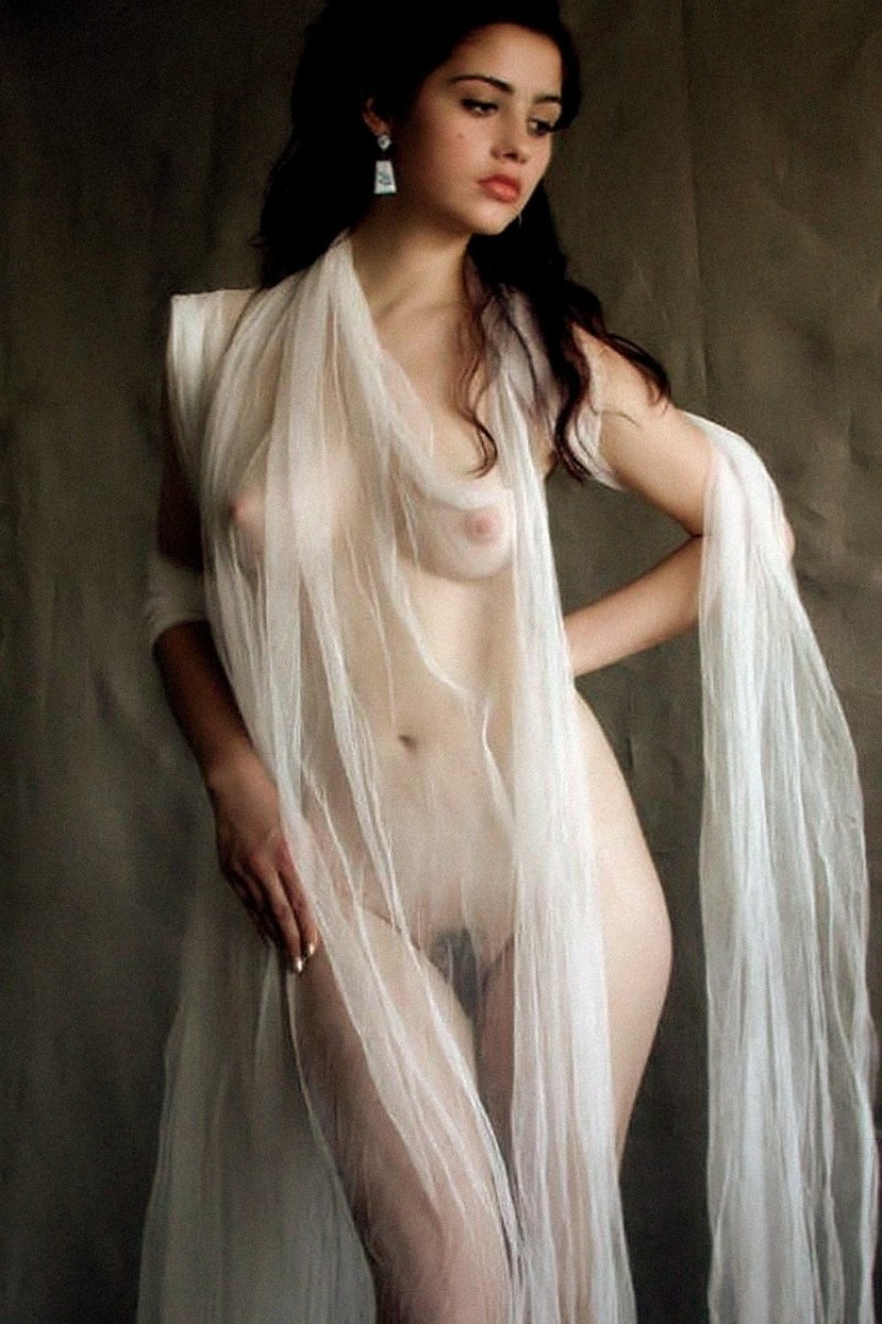 Naked in a transparent cloak