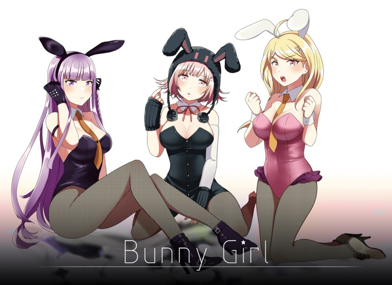 Kyoko Kirigiri Chiaki Nanami and Kaede Akamatsu