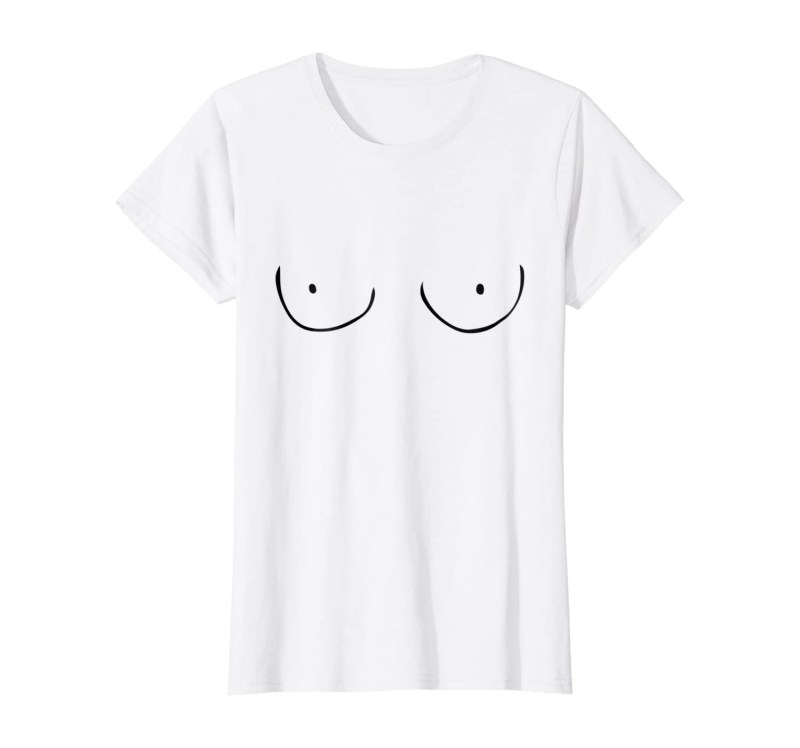 Girl in a T -shirt Batman