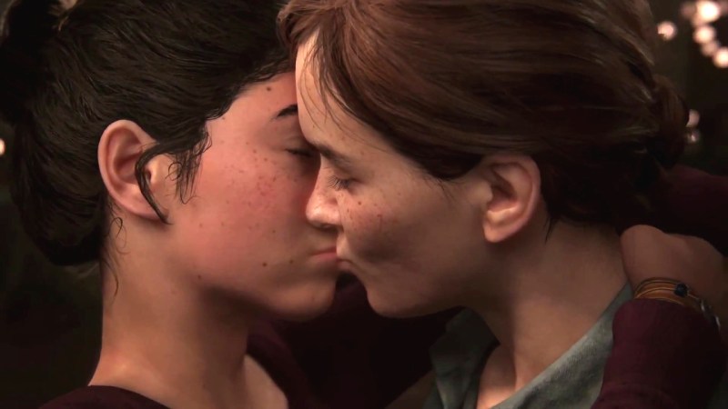 The Last of US 2 Ellie and Dina Kiss