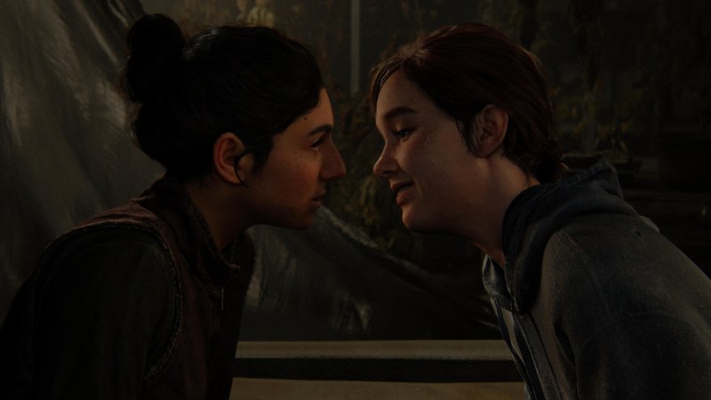 The Last of US 2 Ellie and Dina Kiss