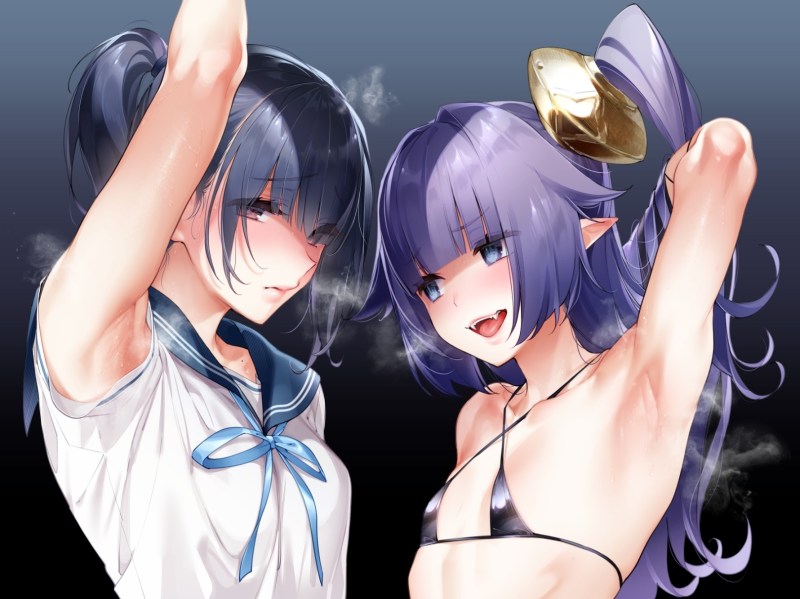 Anime sweaty armpits anime