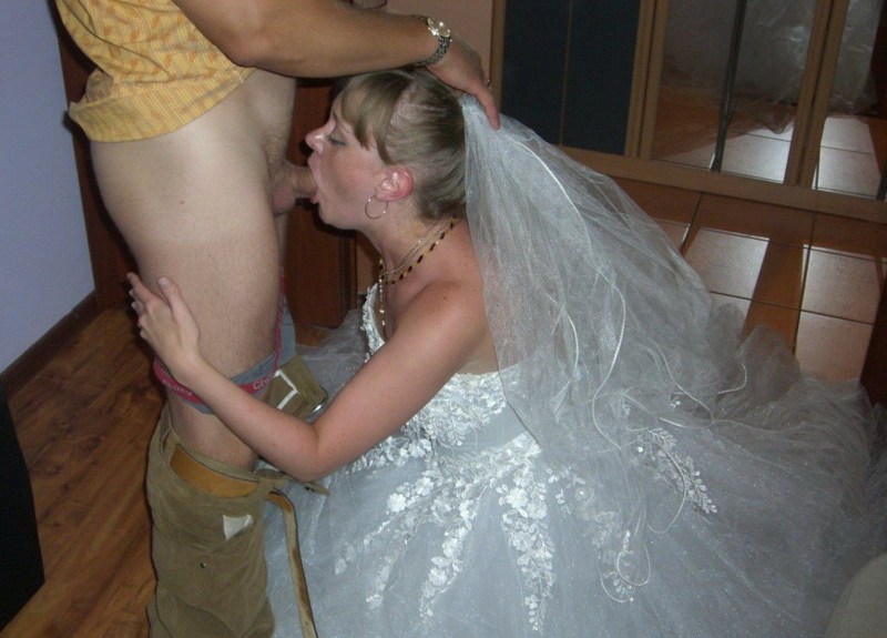 Homemade sucking brides
