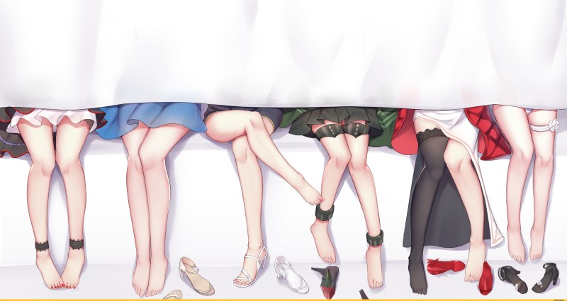 Women's legs anime