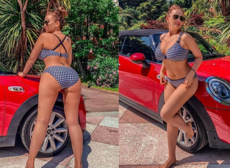 Anfisa Chekhova in a swimsuit 2020