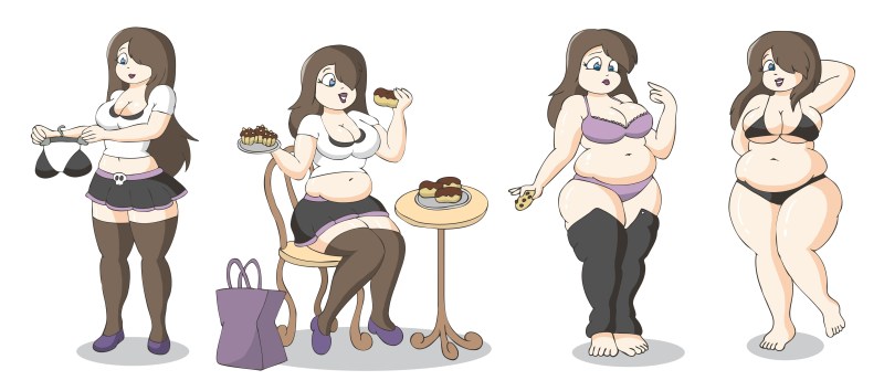 Weight Gain Girl Progression Anime