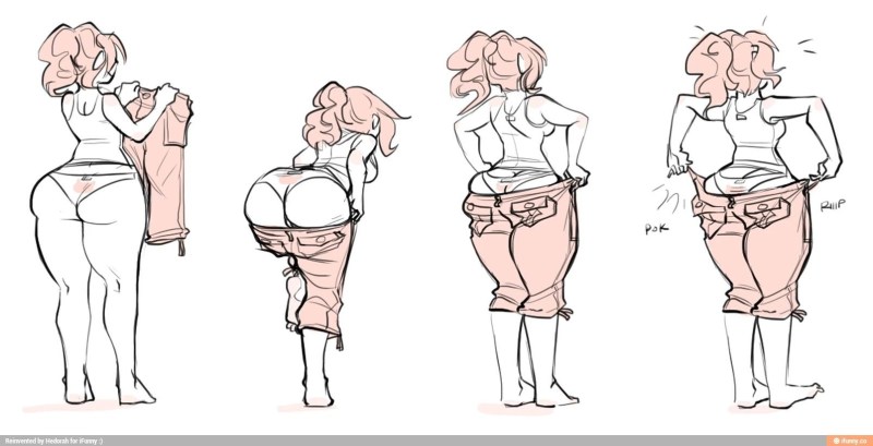 Large asses drawings