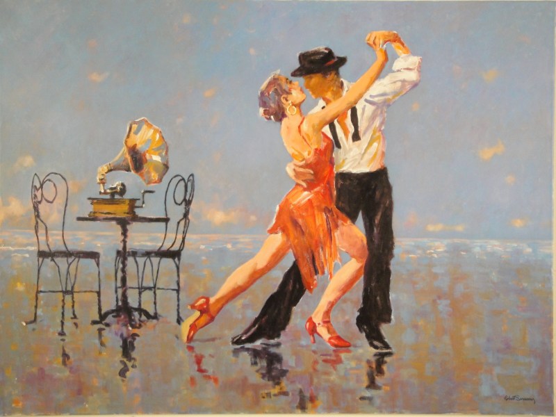 Picture dancing in the rain