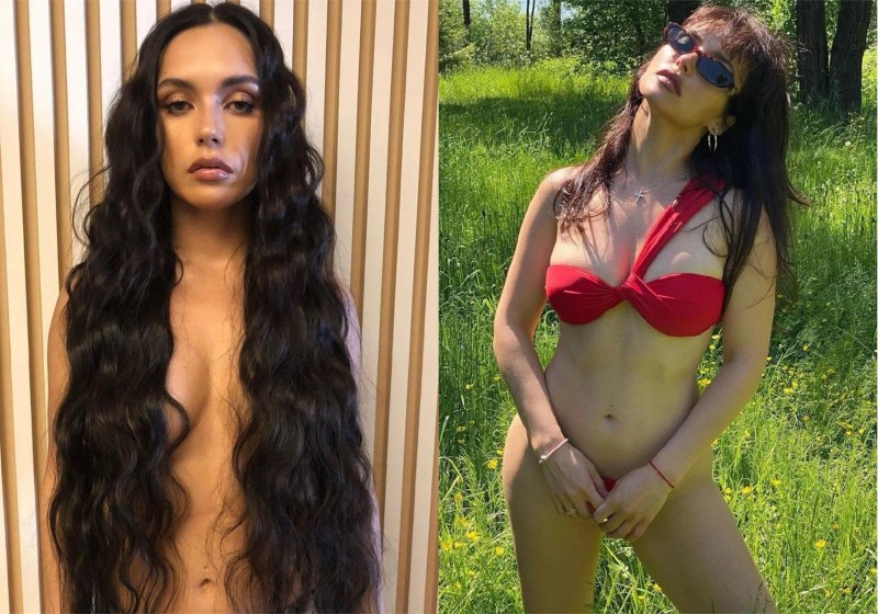 Olga Seryabkina in a swimsuit 2020