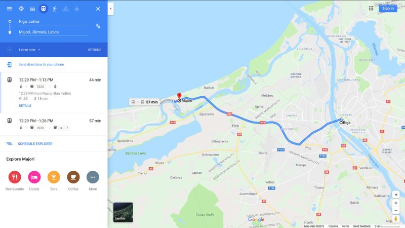 Riga Jurmala electric trains