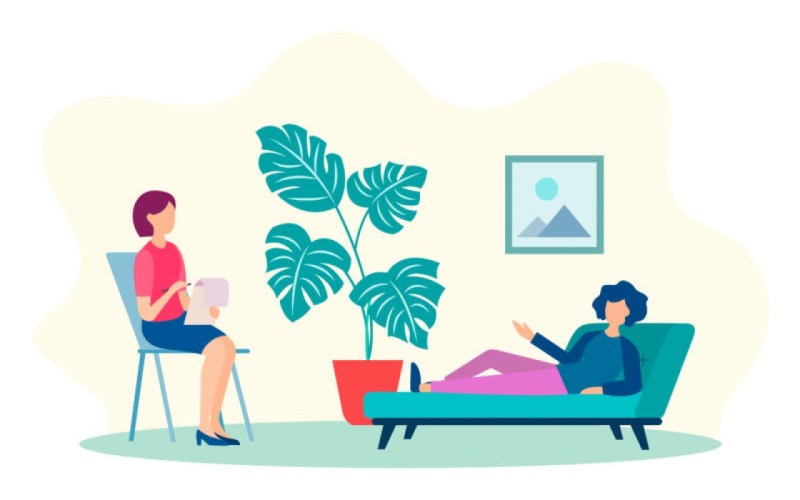 Anime girl in the hospital