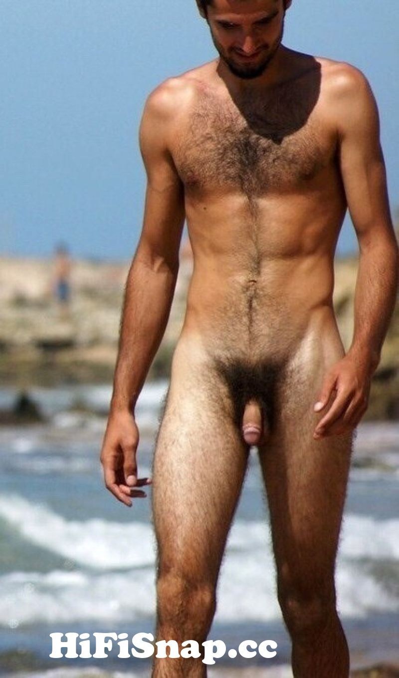 A lot of naked men on the beach (51 photos)