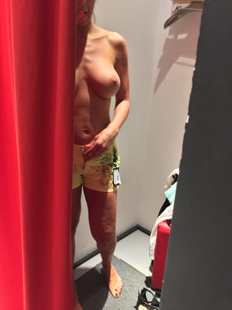 Hidden camera in the fitting room