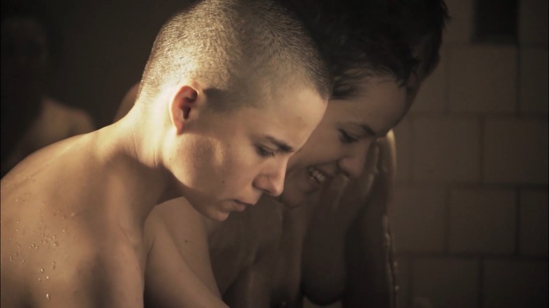 Ekaterina Volkova in underwear in the series Voronina