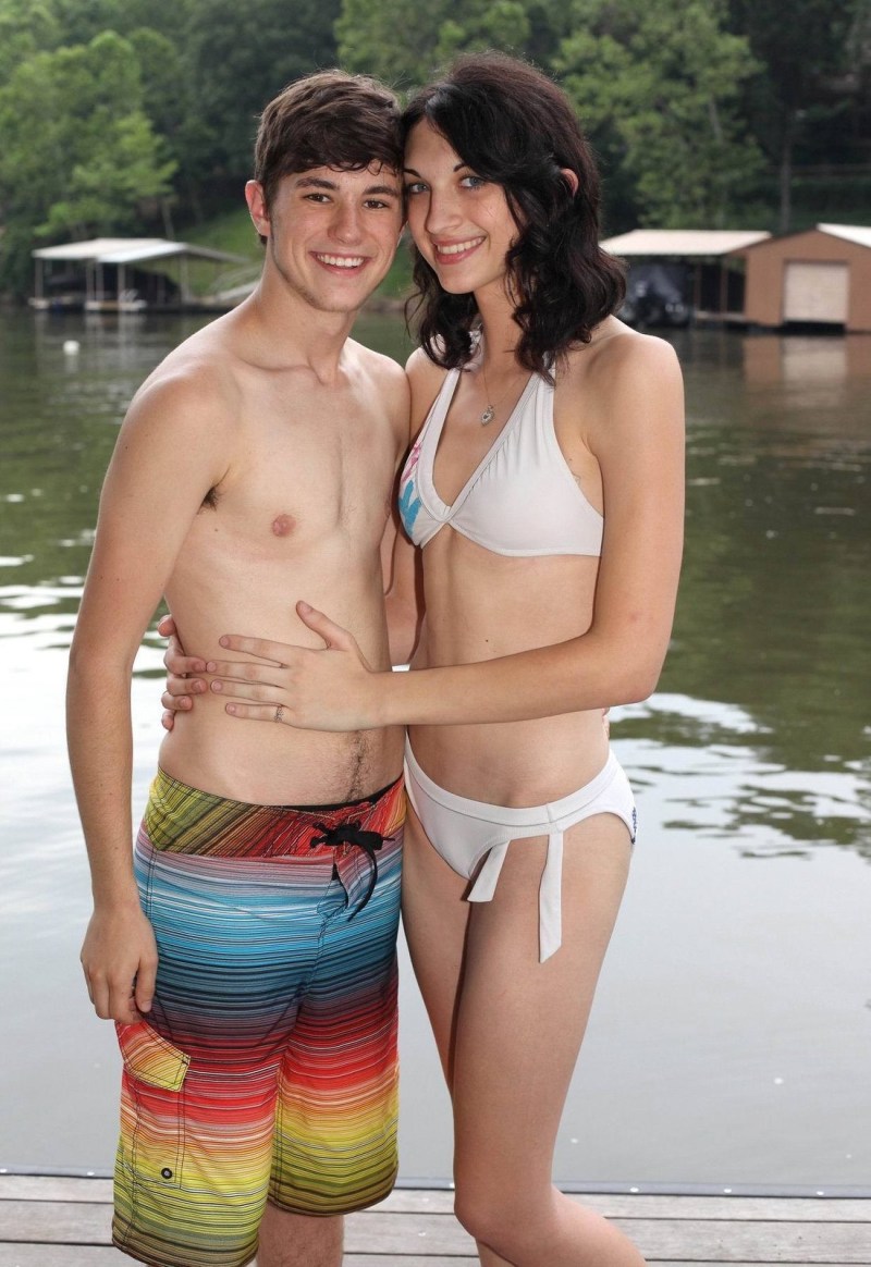 Arina Andrews and Katie Hill before surgery