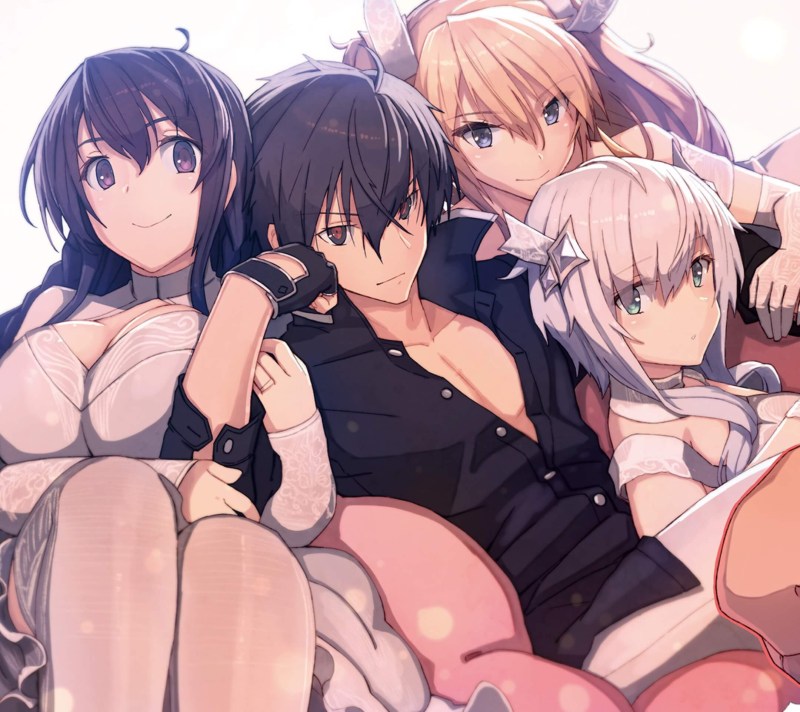 Naked women in a photo studio