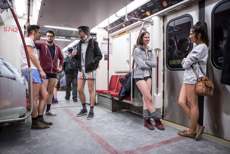 No Pants Subway Ride Hot