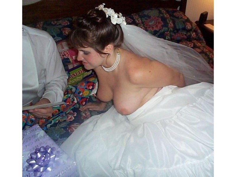 Naked brides at the wedding private