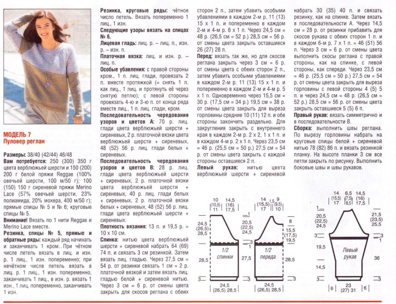 Knitting waffle pattern with knitting needles scheme