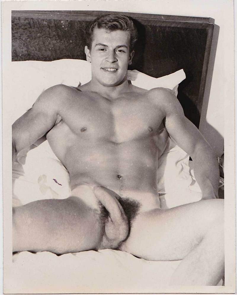 Retro men with large penis