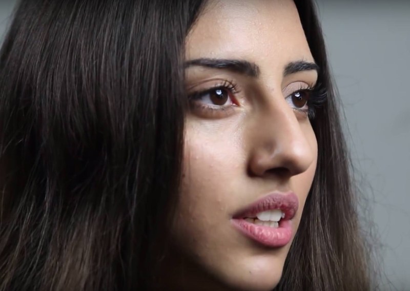 Armenian nose in a girl