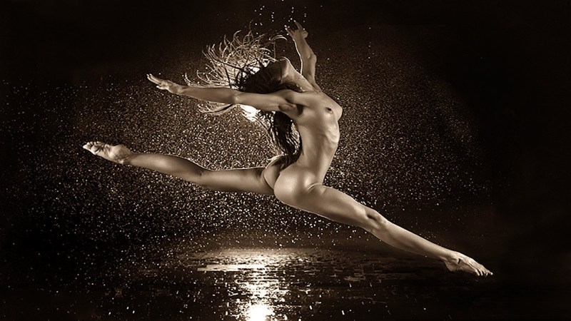 Groups of stripped girls