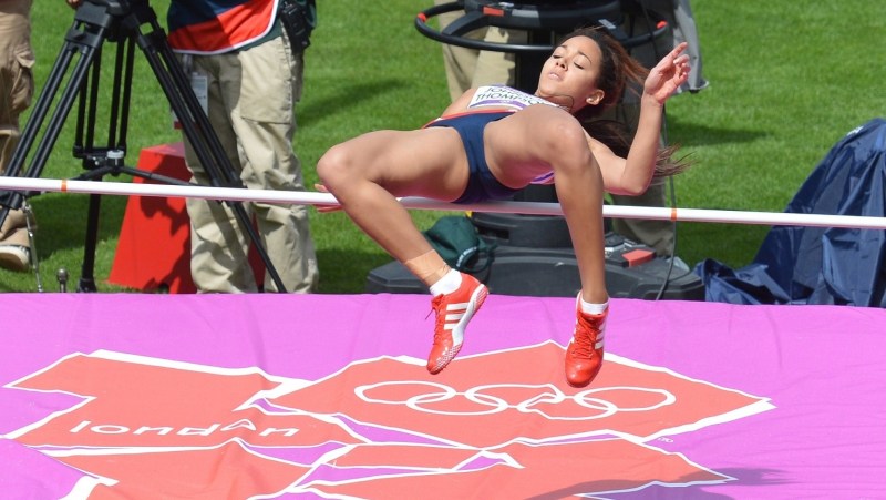 Girls athletes competition